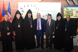 Armenian American Protesters in Los Angeles Voice Their Disapproval of Catholicos of All Armenian Garegin II and Corrupt Western Diocese Primate Arch. Hovnan Derderian